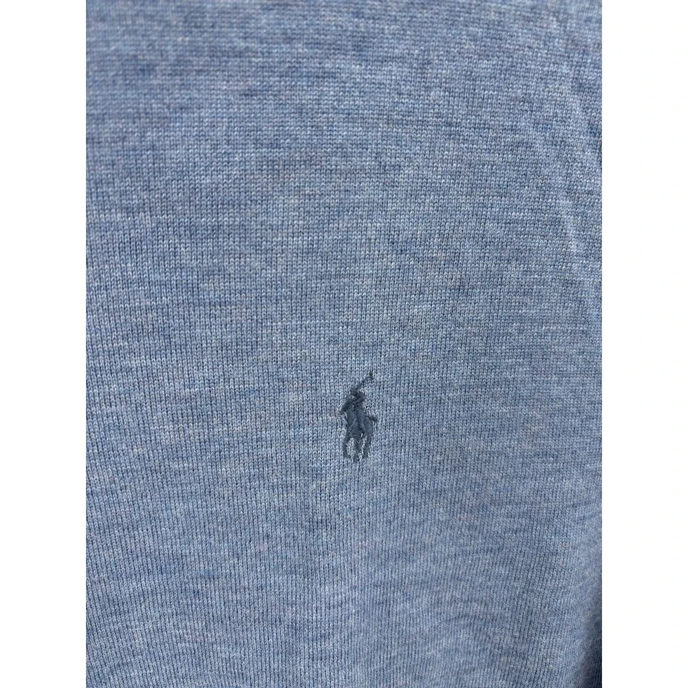 Polo Ralph Lauren Men's Washable 100% Merino Wool Blue Crewneck Sweater XXL